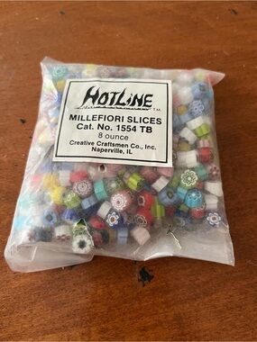 Millefiori Slices Craft Beads - Multicolor